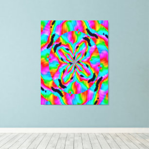 Quantum Physics Liquid Kinetic Painting  Canvas Print
