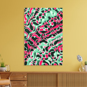 Quantum Physics Liquid Kinetic Painting Canvas Print