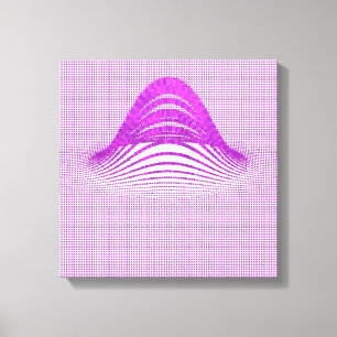 Quantum Physics Moire Floral Pattern  Canvas Print