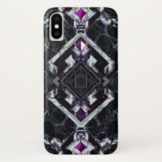 Quantum Prism: Violet Core Ignition iPhone X Case