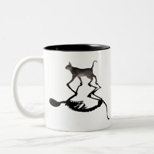 Quantum Schrodinger Cat Two-Tone Coffee Mug