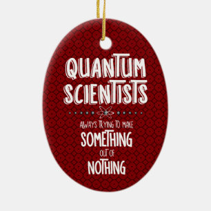 Quantum Scientists Ceramic Tree Decoration