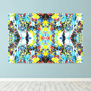 Quantum Selfie of the Planet Earth 60x40 Canvas Print