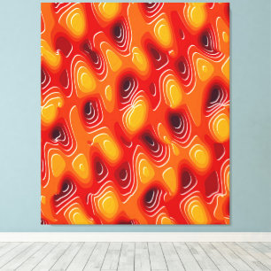 Quantum Turbulence Kinetic Painting Canvas Print
