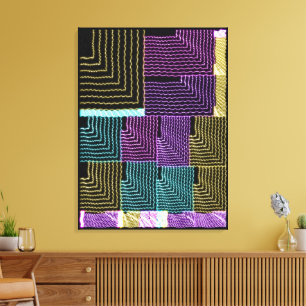 Quantum U Maze Geometric Pattern  Canvas Print
