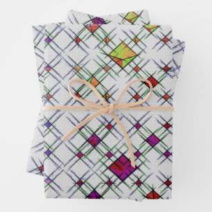 Quantum Weave Wrapping Paper Sheet
