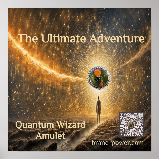 Quantum Wizard Amulet Poster (Front)