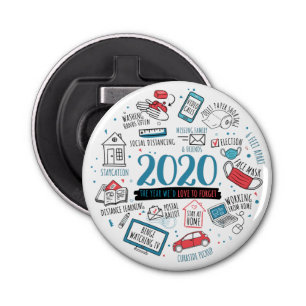 Quarantine 2020 Christmas Commemorative Bottle Opener
