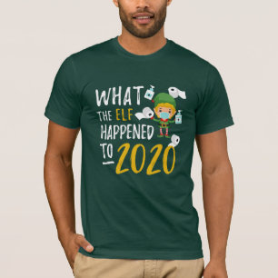 Quarantine 2020 Funny Christmas Elf Novelty T-Shirt