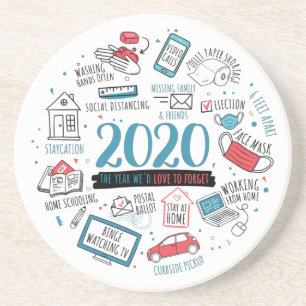 Quarantine Activities 2020 Commemorative Coaster