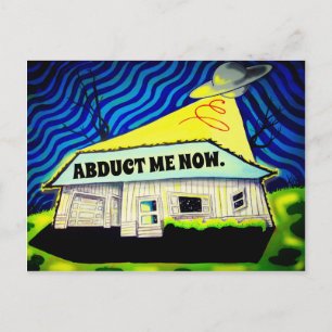 QUARANTINE ALIEN ABDUCTION by Jetpackcorps Postcard