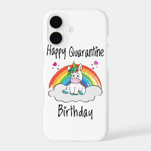 Quarantine Birthday Unicorn rainbow