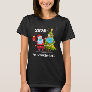 Quarantine Christmas 2020 Christmas Tree Mask T-Shirt
