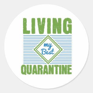 Quarantine Corona Virus Awareness Design Classic Round Sticker