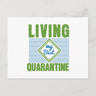 Quarantine Corona Virus Awareness Design Postcard