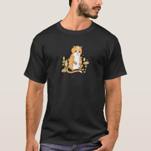 Quarantine Cute Ginger Cat Humourous Fun Raglan T-Shirt