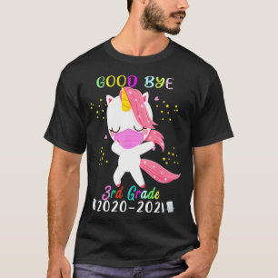 Quarantine Dabbing Unicorn 3rd grade Last Day 2021 T-Shirt