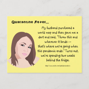 Quarantine Fever" Postcard