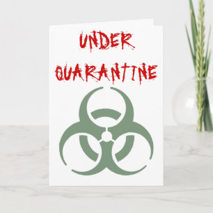 Quarantine - get well soon Card