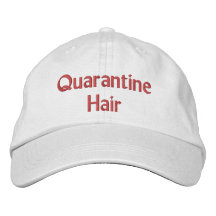 Quarantine Hair embroidered cap