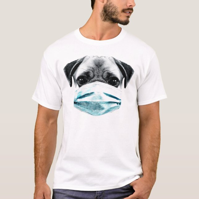 Quarantine house pug T-Shirt (Front)
