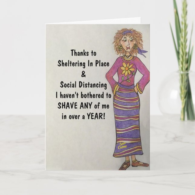 Quarantine Humour Card (Front)