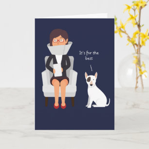 Quarantine humour dog greeting card