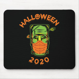 Quarantine-o-ween frankenstein With Mask' Collecta Mouse Mat