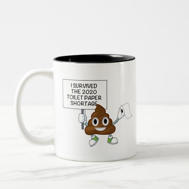 Quarantine products Two-Tone coffee mug (Left)