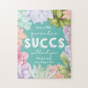 Quarantine Succs Without You Personalised Message Jigsaw Puzzle