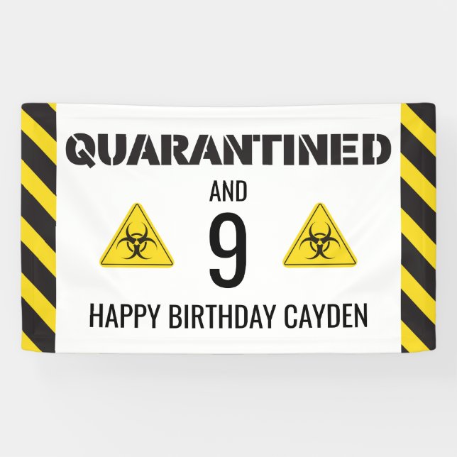 Quarantined Birthday Banner (Horizontal)