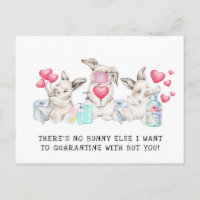 Quarantined With You | Cute Valentine Bunnies