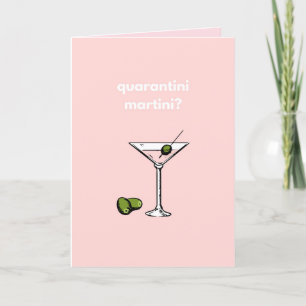 Quarantini Martini? Happy Birthday Covid 19 Funny Card