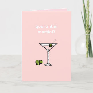 Quarantini Martini? Happy Birthday Covid 19 Funny Card