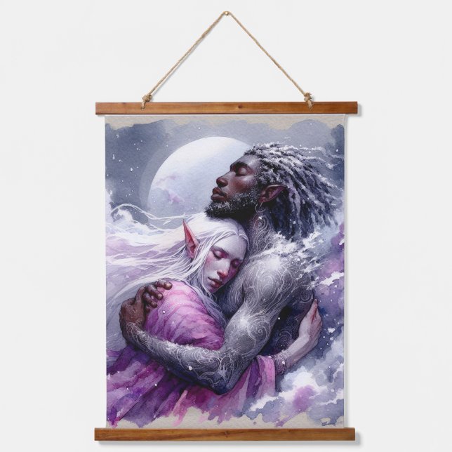 Quaraun & BoomFuzzy - Embrace Hanging Tapestry (Front)