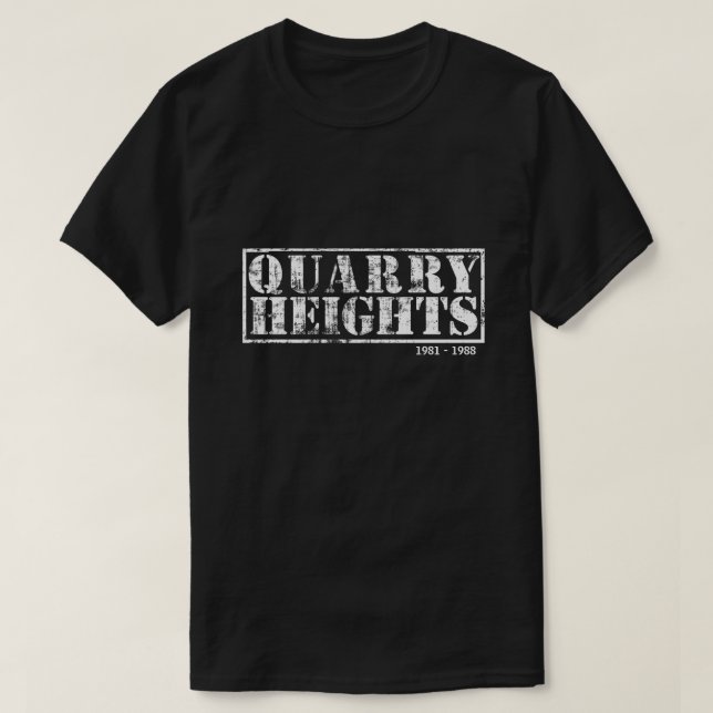 Quarry Heights & Years T-Shirt (Design Front)