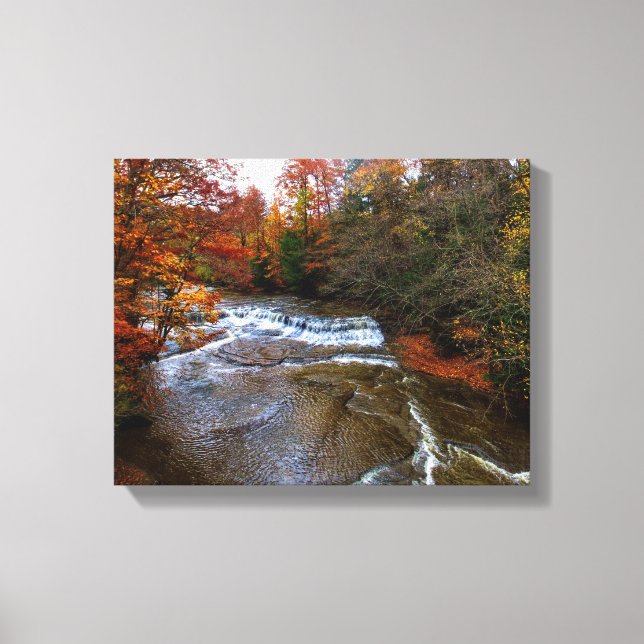 Quarry Rock Falls in the Cleveland Metro Parks Canvas Print (Front)