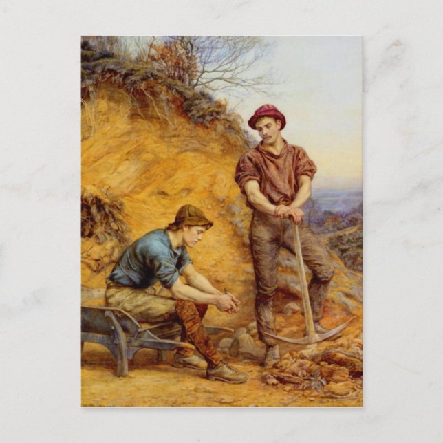 Quarry Workers by Wetherbee Postcard (Front)