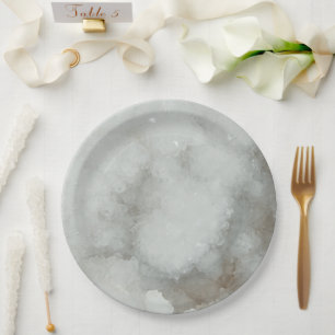 Quart Crystal Geode Paper Plate