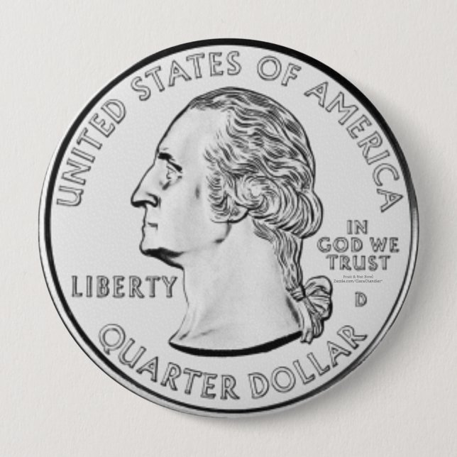 Quarter 10 Cm Round Badge (Front)