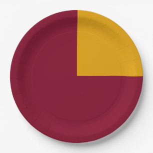 Quarter Block Custom Party Paper Plate