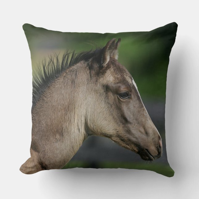 Quarter Horse Foal Headshot Cushion (Front)