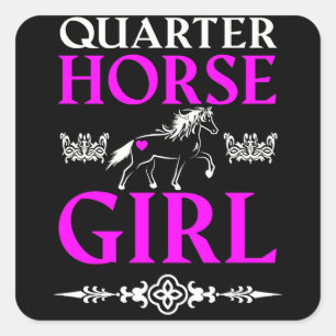Quarter Horse Girl    Square Sticker