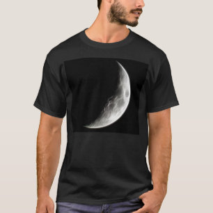 Quarter Moon Lunar Planet Globe T-Shirt