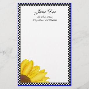 Quarter Sunflower Stationery