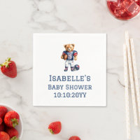 Quarterback Football Teddy Bear Baby Shower 