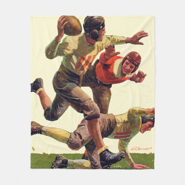 Quarterback Pass Fleece Blanket (Front)