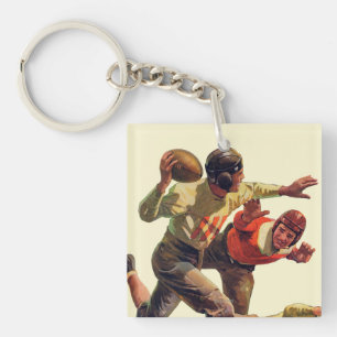 Quarterback Pass Key Ring