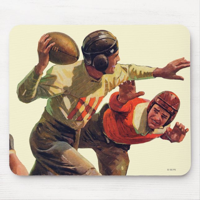 Quarterback Pass Mouse Mat (Front)