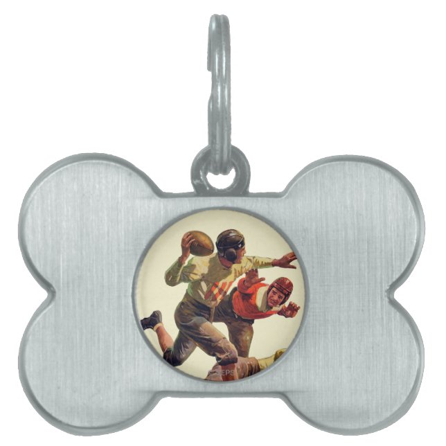 Quarterback Pass Pet Tag (Front)